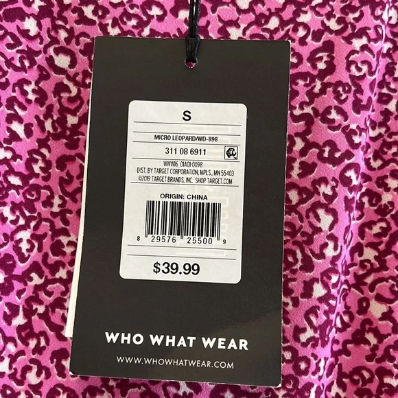 Who What Wear Pink Leopard Dress - Picture 8 of 8